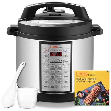 6 Quart Multi-use Pressure Cooker, 18-in-1 Programmable Rice Cooker ...