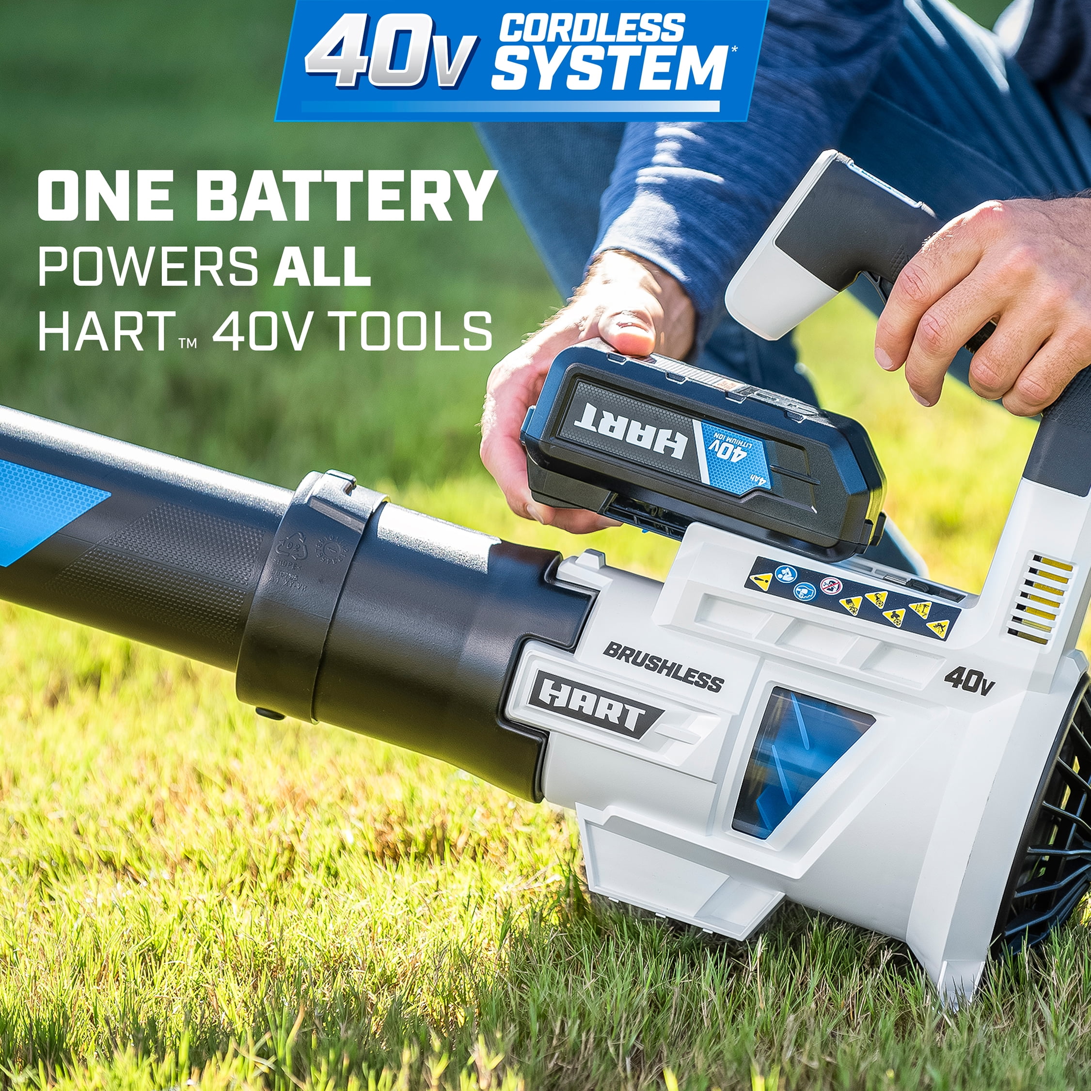 HART 40-Volt Cordless Brushless Blower (Battery Not Included)