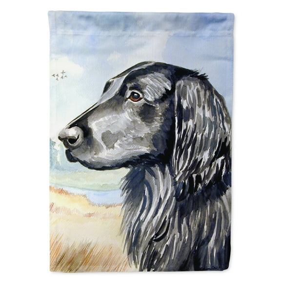 Carolines Treasures 7064-FLAG-PARENT Flat Coated Retriever Flag  multicolor