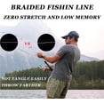 thumbnail image 3 of LinHiver Braided Fishing Line, Strong Power, Great Abrasion Resistance, Thin Diameter, No Stretch, Low Memory and High Sensitivity(1640Yds, 4 strands, 30LB), 3 of 5
