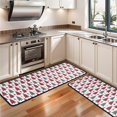thumbnail image 3 of Kitchen Rugs Sets Of 2,Red and Gray Christmas Tree Pattern Anti Fatigue Kitchen Mat Rugs Non Slip Washable,Decorative Kitchen Floor Mats for Kitchen,Sink,Laundry,17"x47"+17"x47", 3 of 5
