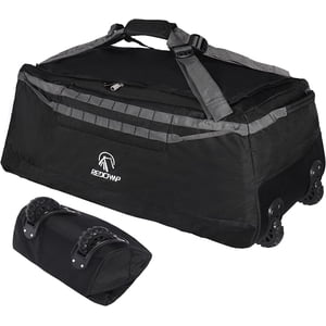 Redcamp 140L Foldable Rolling Duffle Bag with Backpack Straps