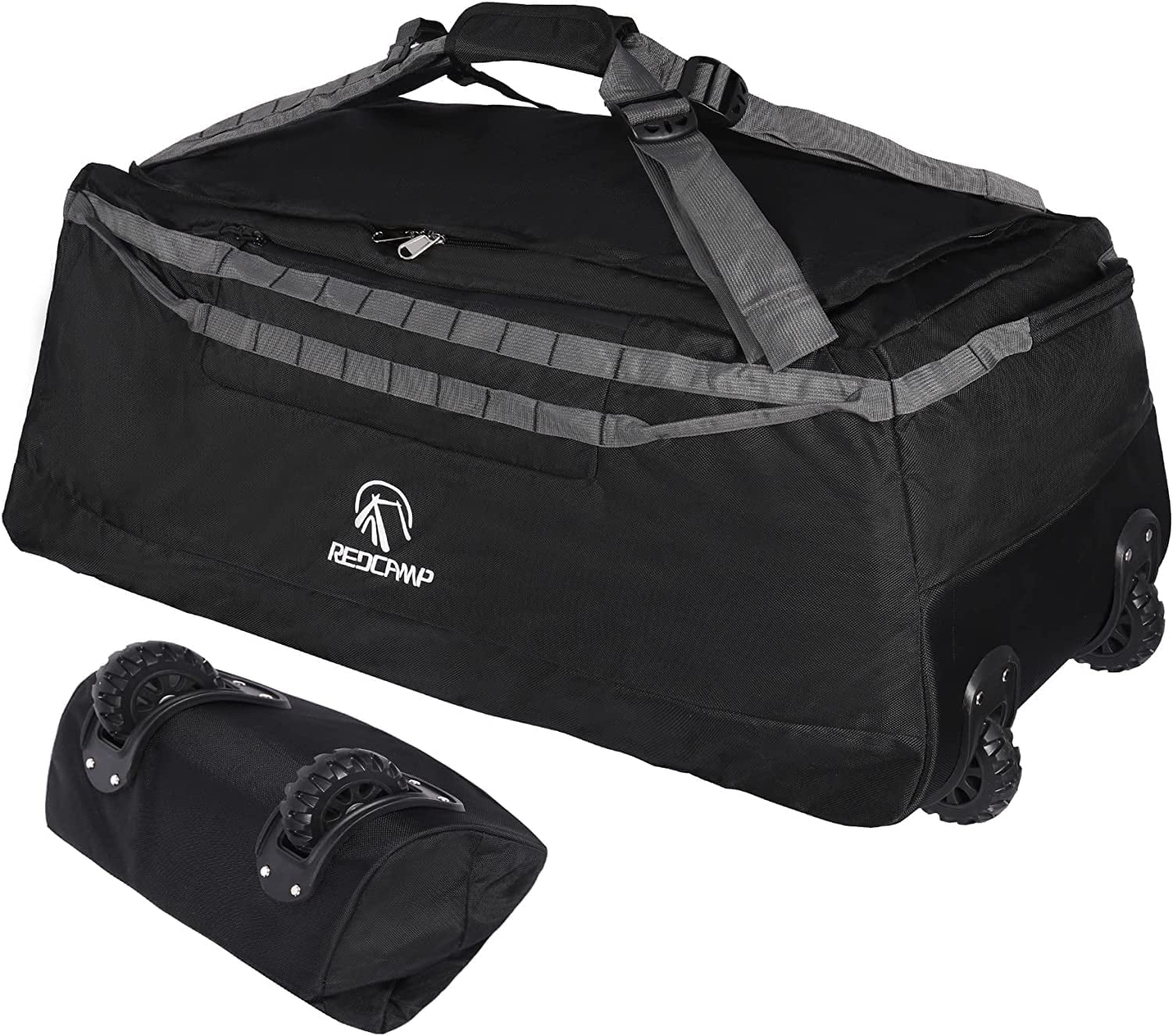 Redcamp 140L Foldable Rolling Duffle Bag with Backpack Straps photo 1
