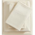 thumbnail image 1 of Linen Look Queen Sheets, Cotton Like Soft Cationic Sheets, Luxury Deep Pockets Bed Sheet Set with Corner Straps, Cream, 1 of 1