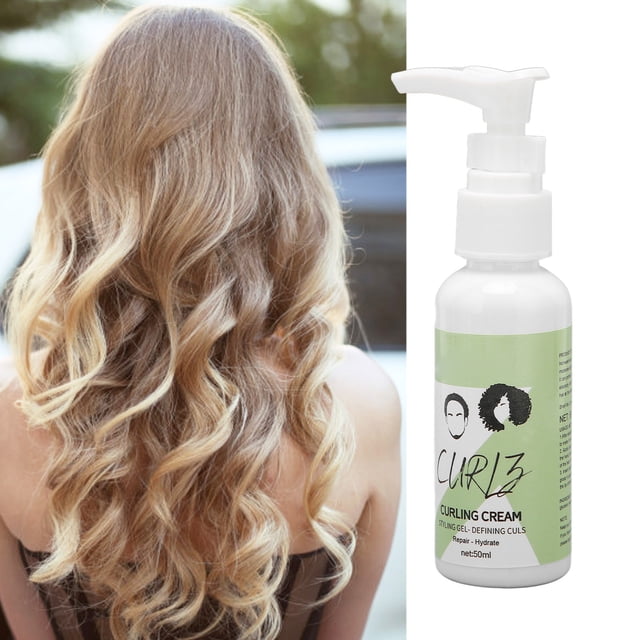 Crema para el Cabello Rizo, Crema de definición de Curvas 50 ml para Peinado