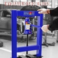 thumbnail image 3 of Mescukay 6 Ton Hydraulic Press, H-Frame Garage Floor Shop Press with Built-in Relief Valve to Bend, Straighten, Or Press Parts, Install Bearings & U-Joints, 3 of 6