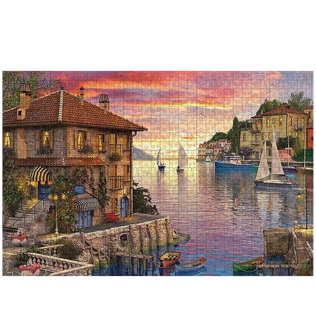Puzzle HUOGUO con diseño de paisaje de 1000 piezas para adultos y niños