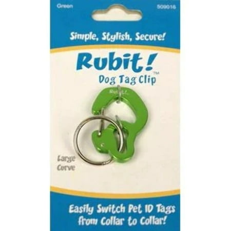 UPC: 0628586509016 | Rubit! Curve Shape Dog Tag Clip Large