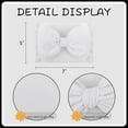 thumbnail image 2 of Big Bows Hairband for Baby Girls, 2PCS Polyester Hair Headbands Accessories, for Unisex-Babies Newborn Infant Toddlers 0-6Months, 2 of 7