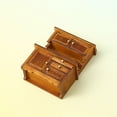 thumbnail image 5 of URTERYSER 1/16 Scale Miniature Wooden Sideboard Cupboard Bookshelf for Dollhouses Kitchen and Living Room Display Decors Furniture walnut color, 5 of 8