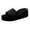 Black, variant on Slippers for Women,Ladies Shoes Summer Fashion Beach Sandals Nesh Elastic Band Wedge Sandals,Womens Slippers,Hot Pink,6