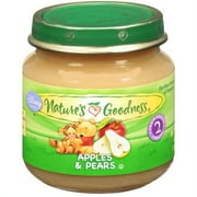 Nature's Goodness: Apples & Pears Baby Food, 4 Oz