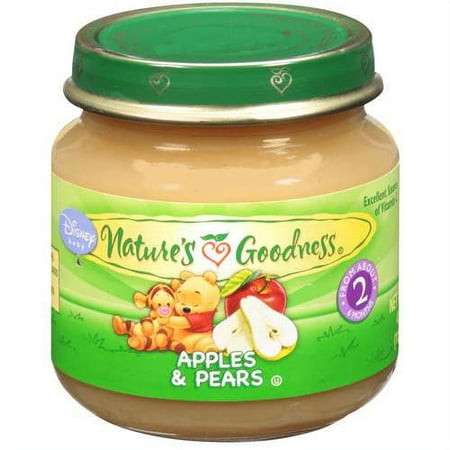 Nature's Goodness: Apples & Pears Baby Food, 4 Oz