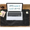 thumbnail image 6 of Topographic Mouse Pad, Extended Gaming (35.4x15.7 in), Desk Mat Laptop Waterproof Decor Writing for Work, Game, Office, Home - Topographic Contour, 6 of 7
