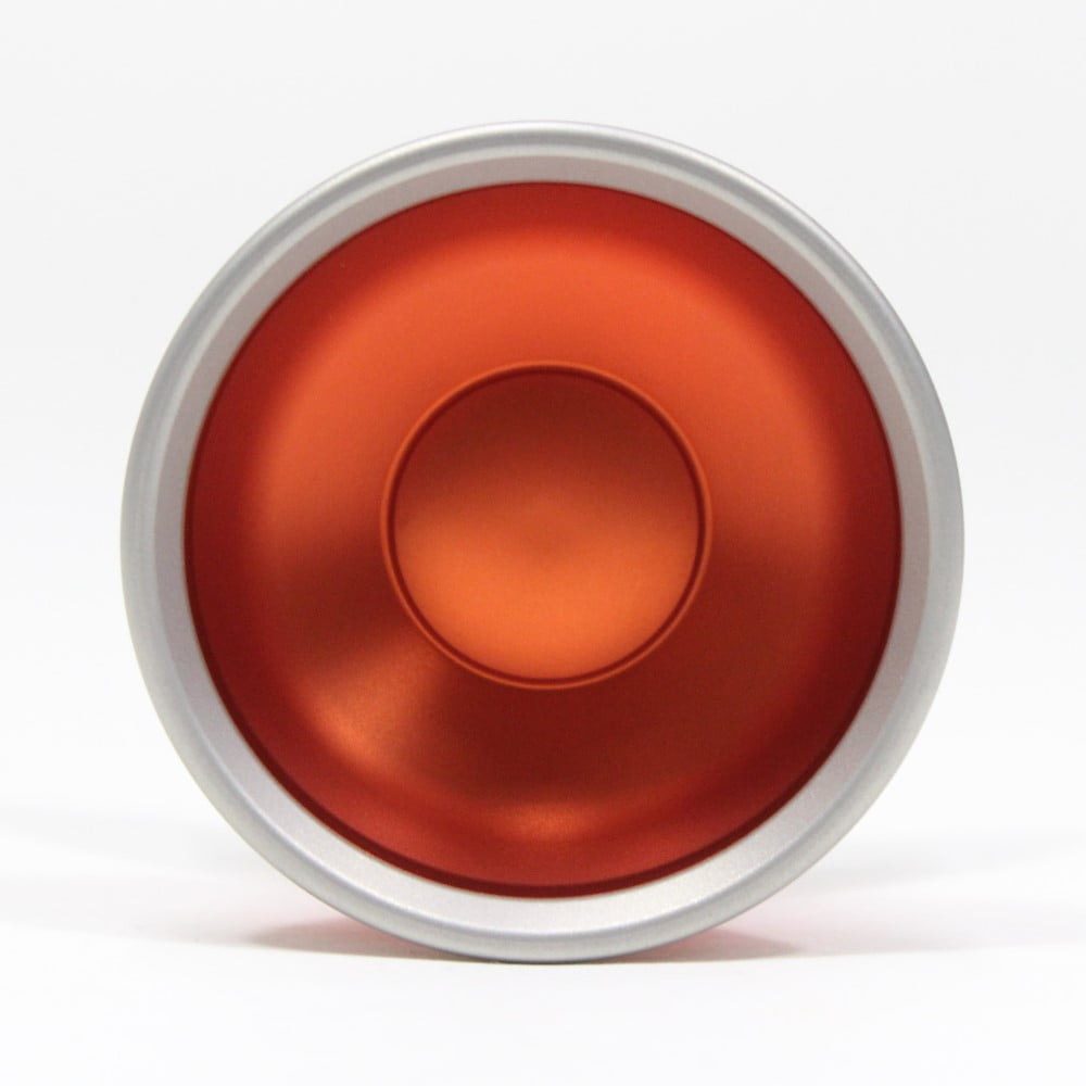 Yoyorecreation Tone Yo-Yo - Bi-metal - Czech technician Tony Šec Signature YoYo (Orange with Blasted Silver Rims)