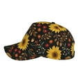 thumbnail image 5 of Daiia Fall Sunflowers Leaves print Baseball Cap Men Women Golf Dad Hat Adjustable Original Classic Low Profile Hat Unconstructed Plain Cap, 5 of 9
