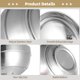 thumbnail image 3 of 8 cuencos de acero inoxidable aislados, cuenco de sopa de metal de doble pared de 28 oz, cuenco de helado, cuenco de metal resistente al frío y al calor, cuenco para servir antideslizante para ensalad, 3 of 5