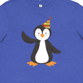 thumbnail image 4 of Inktastic Cute Penguin, Penguin With Party Hat Youth T-Shirt, 4 of 5