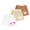 4-Beige/Khaki/White, variant on 3-Pack Girls Shorts Summer Printed Active Shorts with Side Pockets & Elastic Waist
