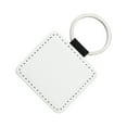 thumbnail image 3 of Leather Keychains Blank Heart Round Sublimation Key Holder DIY Printing Tags Luggage Label Bag Pendant Travel Accessories Sqaure, 3 of 9