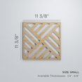 thumbnail image 3 of Ekena Millwork 11 3/8"W x 11 3/8"H x 3/8"T Small Allen Decorative Fretwork Wood Wall Panels, Wood (Paint Grade), 3 of 3