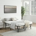 thumbnail image 3 of Mainstays Queen 18" High Profile Foldable Steel Platform Bed Frame with Storage Space Under Frame, No Box Spring Required, Black, 3 of 16