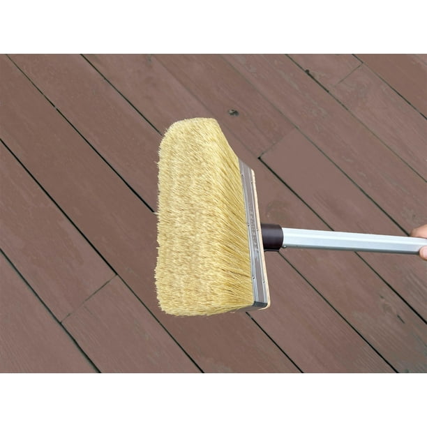 Magimate Deck Stain and Sealer Block Paint Brushes on Wood, Walls,  Furniture, Shed and Fence, Large and Thick Bristle Paint Brushes, 3-inch,  4-inch