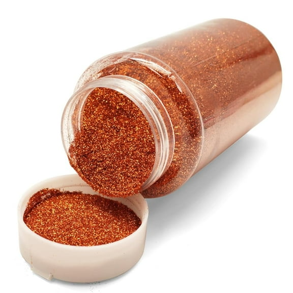 Lassos Boutique 1-Pound Extra Fine Decorative Bulk Glitter Powder Bottle Art Craft (Copper)