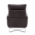 thumbnail image 4 of Leisure Accent Chair, Modern Comfy Teddy Short Plush Armchair with Lumbar Pillow and Unique Legs, Upholstered Single Sofa Armchairs for Bedroom,Living Room, 4 of 6