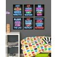 thumbnail image 4 of Drsoum Gamer Room Wall Art for Boys Gaming Neon Gaming Room Decor Gamer Decor Teenage Boy Room 8x10in6pcs Natural Framed, 4 of 6