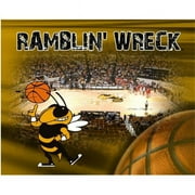 R and R Imports FP-BK-GT2 Georgia Tech Yellow Jackets 8 in. x 10 in. Basketball Design Mylar Framed Photo Logo Wall Hanging