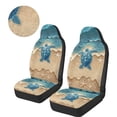 thumbnail image 3 of Uorisanigo Car Seat Covers Front Seats Only Set of 2 Beach Turtle High Back Bucket Seat Cover Universal Fit for Cars Trucks and SUVs, Automotive Accessories Decor, 3 of 7