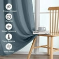 thumbnail image 5 of OVZME Mineral Blackout Curtains for Bedroom 84 Inch Long 2 Panels Set, Thermal Insulated Drapes with Dual Rod Pocket for Living Room Privacy, 50W x 84L Inch, 5 of 7