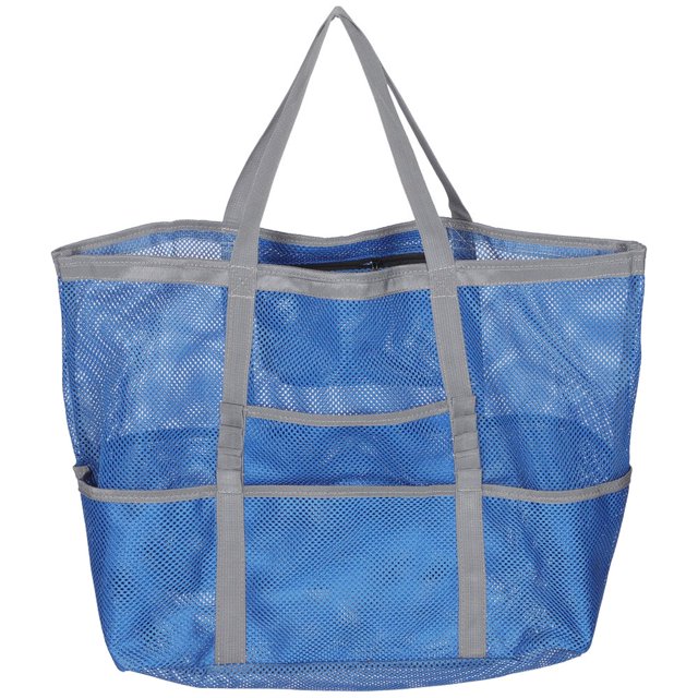 CUITING Grand Sac de Plage en Maille pour Femmes, Sac de Plage, Sac de Rangement, Sac de Plage Portable pour Fille