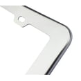 thumbnail image 6 of 2PCs Creathome Stainless Steel License Plate Frames with Mirror Polish Color, 6 of 9