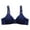 Women's Dark Blue Sleeveless bra, variant on safuny Everyday Bra for Women Ultra Light Lingerie Color Hollow Out Perspective No Rims Comfort Daily Brassiere Underwear Steel Ring Free Wireless Push-Up Bra Black