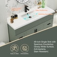 thumbnail image 3 of 48" Freestanding Single Sink Bathroom Vanity with Resin Top, Faucet and Drain, EPA Certified, 3 of 9