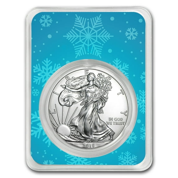 2018 1 oz Silver American Eagle - Snowflakes