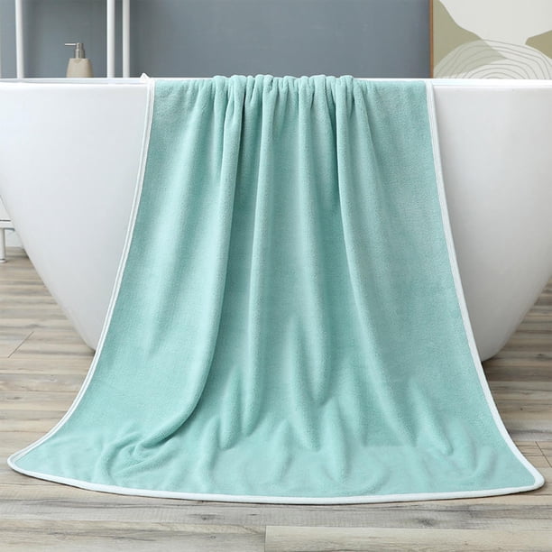 Toalla de baño de algodón | Grande 28 x 55 pulgadas | Suave y absorbente | Ligero y de secado rápido | Ideal para gimnasio, viajes, hotel, spa | 100% natural libre de químicos | Paquete individual