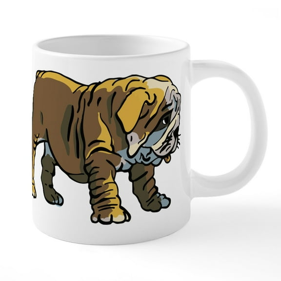 CafePress - Bulldog - 20 Oz White Ceramic Mega Mug