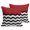 red, variant on Throw Pillow Covers 18x18 Inch Set of 2 Teal Navy Blue Waves Decorative Pillows Cushion Case Soft Square Pillowcases Chevron Stripe Throw Pillows for Couch Sofa Bed Chair Home Decor