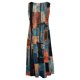 thumbnail image 4 of ICHUANYI Clearance Women Plus Size Casual Printed Round-Neck Short Sleeve Loose Knee-Length Dress(Orange, M) ICHUANYI WER2023081009523, 4 of 5