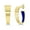 Blue, variant on Bob Mackie Jewelry Gold over Brass Pink Enamel Hoop Earrings