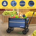 thumbnail image 3 of Carrito plegable ROSONG plegable con ruedas azul marino, 3 of 7