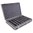thumbnail image 3 of Fiocias Microphone Carry Case Handheld Aluminum Alloy Organizer with Sponge Compartment Protective Box And Portable Handle Buckle Suitable for Broadcasting Ro Black, 3 of 8