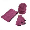 thumbnail image 3 of Womens Hat Scarf Touchscreen Gloves Warm Knit Gloves Neck Warmer Set With Lined Scarf Gloves Set Men Scarf Gloves Hat Scarf Gloves Earmuff Set Women Gloves Scarf Women Gloves Scarf Set for Girls Scarf, 3 of 3