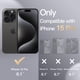 thumbnail image 2 of Funda JeTech Silicone para iPhone 15 Pro de 6.1 pulgadas, negra, 2 of 6