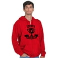 thumbnail image 3 of Cool Trophy Husband Number 1 Hubby Men Big & Tall Zip Hoodie Brisco Brands 3X, 3 of 6
