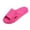 Hot Pink, variant on Unisex Couple Side Cutout Diagonal Texture PVC Slides Thick Cushioned Soft Sole Fast Drying Non Slip Waterproof All Season Indoor Outdoor Bathroom Casual House Slippers