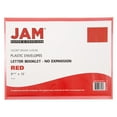 thumbnail image 3 of JAM Plastic Hook & Loop Envelopes, 9.8x14.5, 12/Pack, Red, 3 of 3